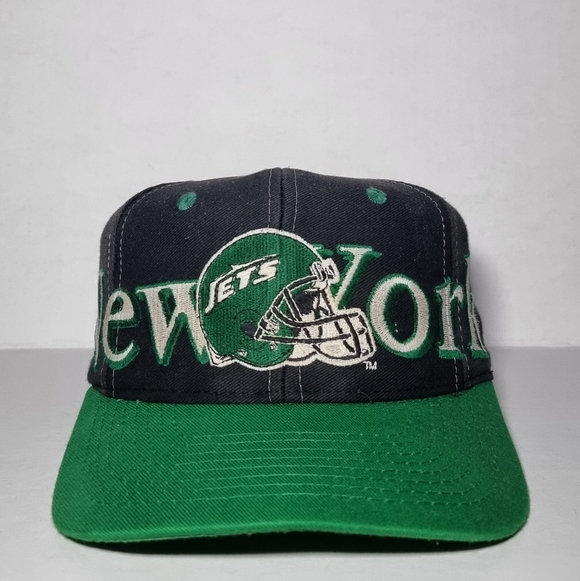 LOGO 7 Other - Rare Vintage 90s New York Jets Spellout Logo7 Hat Cap Snapback NFL 🔥